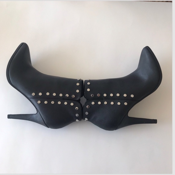 Y2k New Fergalicious Womens Captain Ankle Boots Booties Black Size 7 Goth Party - Picture 2 of 8